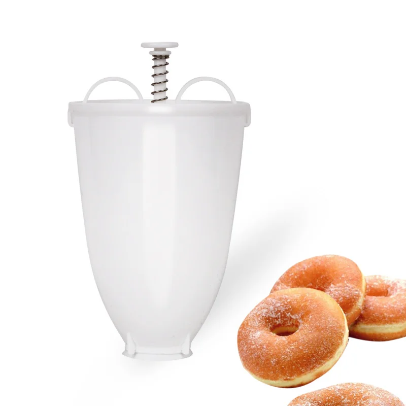 Donut Mould Easy Fast Portable Donut Maker Manual Waffle Dispenser Doughnut Machine Arabic Plastic Lightweight Kitchen Tools
