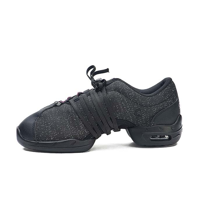 Sansha professeurs de toile professionnels Salsa Jazz chaussures de danse modernes pour femmes hommes baskets de danse P54C: Black / 35
