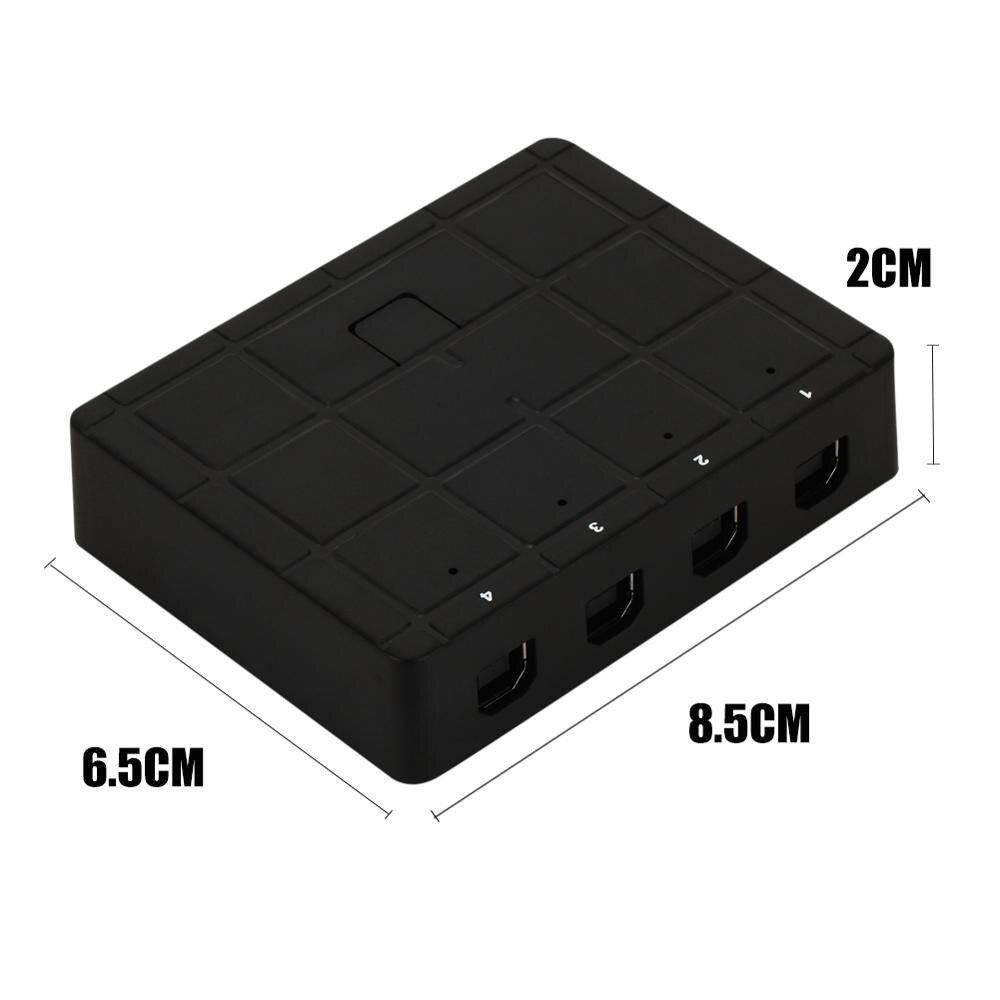 Manual printer sharing device 4 in 1 out sharing device 4 hosts share one printer USB switch