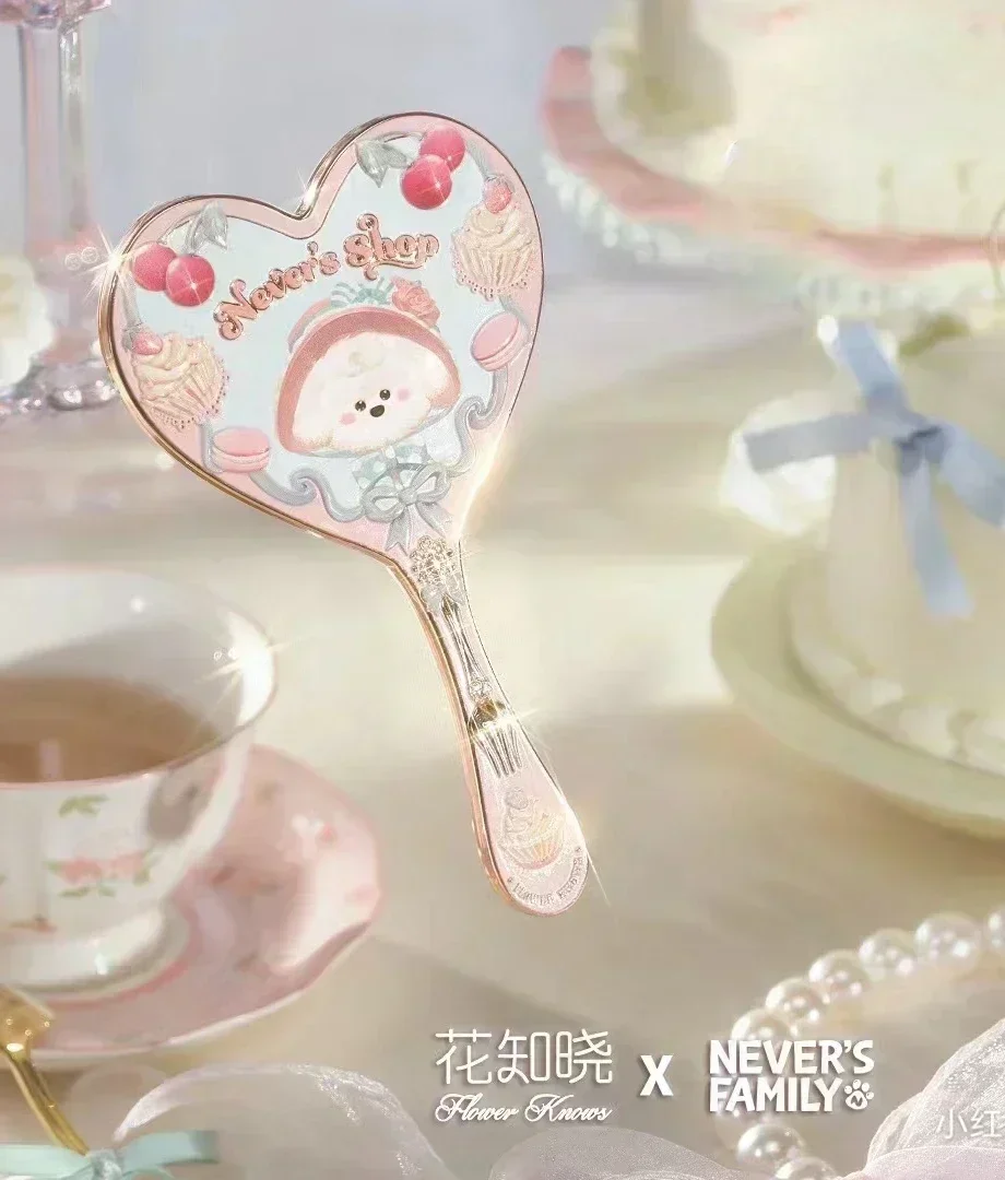 Flower Knows – miroir à main cupidon aux fraises, miroirs de maquillage, miroir Vintage: Rose