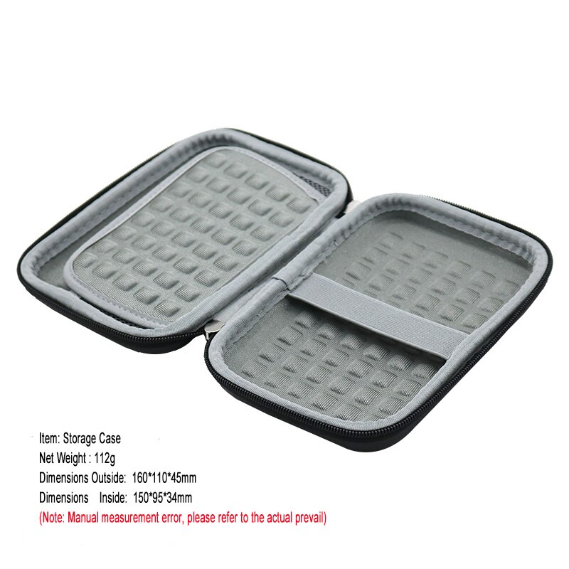 Eva-wasserdichte hartschalenbox für tragbare externe ssds (250gb x 500gb 1tb 2tb) inklusive staubdichter aufbewahrungstasche und tragebox