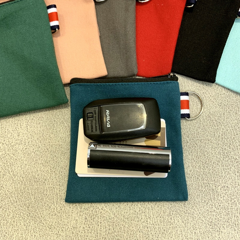 Canvas coin purse jewelry bag earphone bag household cotton linen sanitary napkin bag credit card holder cosmetic storage bag