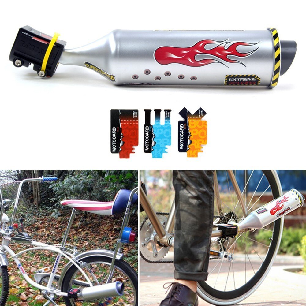 Bicycle Turbine Motorcycle Bicycle Exhaust Pipe 6 Different Wild Sound Motorcycle Effects Cycling Tools Mountain Bike Accessorie