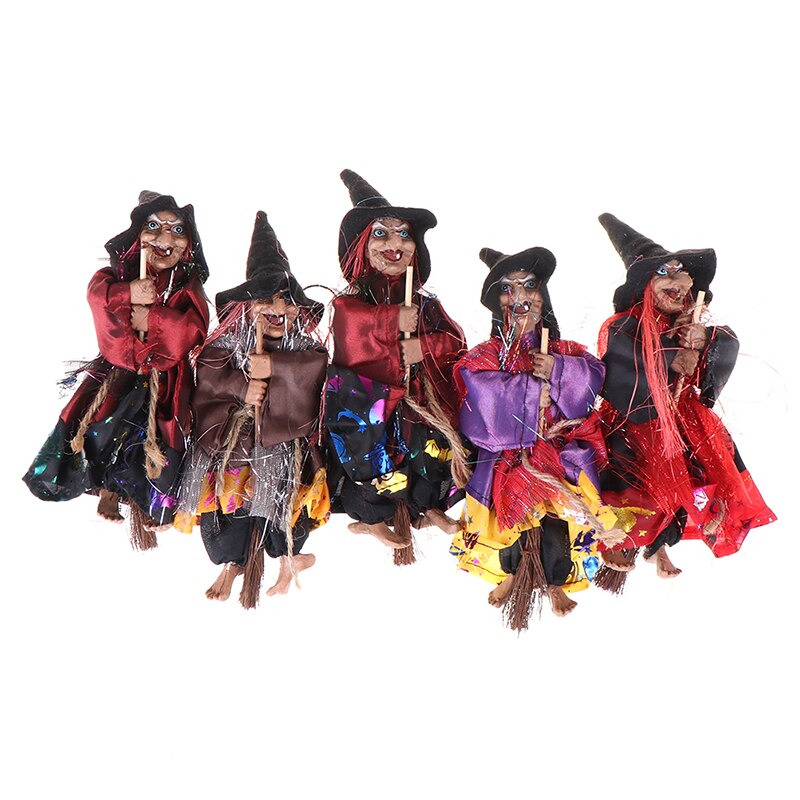 1pc Opknoping Horror Heks Beeldje Halloween Decoratie Hanger Ornamenten voor Party Garden Gazon Patio Decor