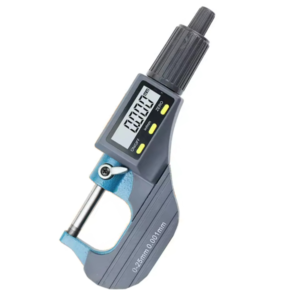 Wysokiej jakości 0-25Mm mikron cyfrowy zewnętrzny mikrometr elektroniczny mikrometr 0.001Mm cyfrowy miernik narzędzia pomiarowe: typeB