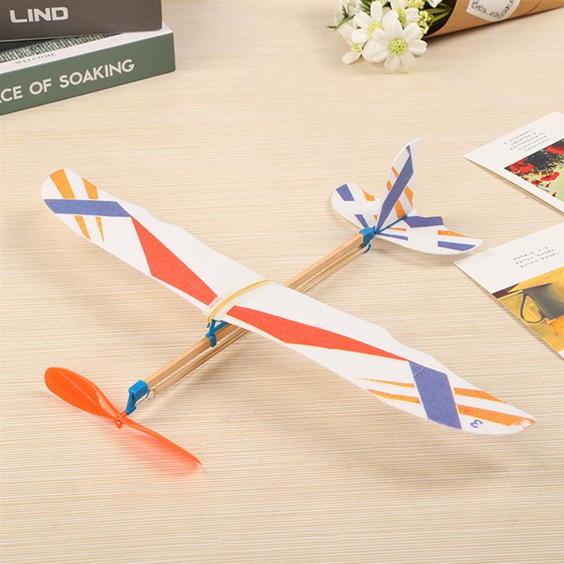 5 pezzi Kid fai da te aliante aeroplano giocattoli lancio a mano schiuma modello di aereo giocattoli regalo per bambini (colore casuale)