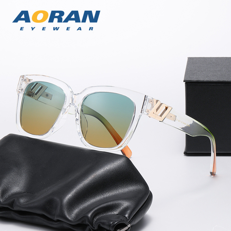 Gafas de sol para hombre y mujer, montura y generosa, gafas de sol polarizadas de viaje resistentes a los rayos UV: Morado