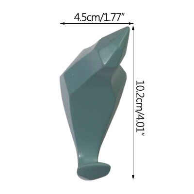 Hook Storage Decorative Clothes Hook Household Bird Storage Hanger Hat Hook Wall Hanging Porch Wall Hanging Key Hooks: Blue-a