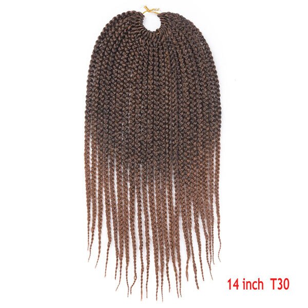 Ombre Crochet Hair Box Braids Synthetic Long Rainbow Pink Braiding Hair 22Strands Crochet Hair for African Braids: 3
