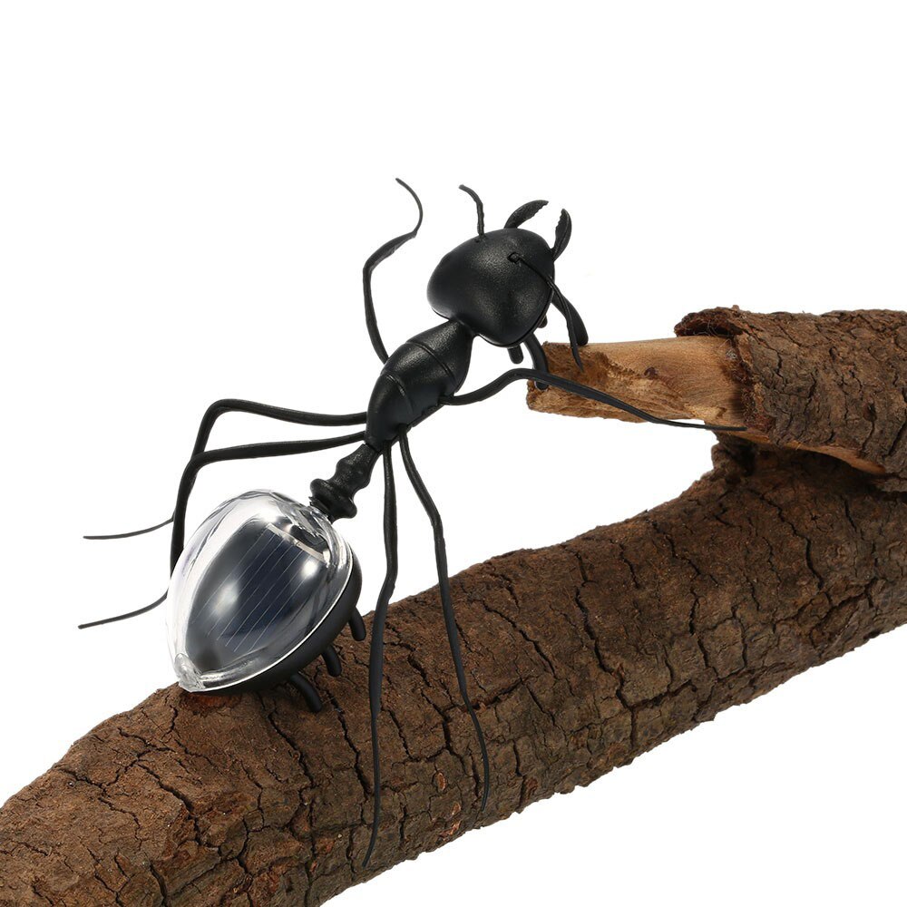 Magic Black ABS Ant Insect Shaped Solar Power Toy Kids Educational Toy Funny Trick Toy Energy-saving Eco-friendly