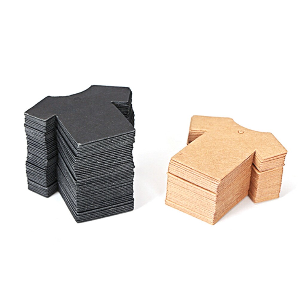 Etiqueta de embalaje Kraft con forma de ropa hecha a mano para , Etiquetas adhesivas de Papel Kraft para , galletas, dulces, Etiquetas de Papel hechas a mano, 50 Uds.