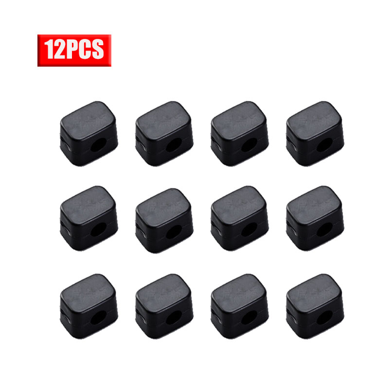 1/6/12 Stuks Magnetische Kabel Clips Zelfklevende Snoer Houder Kabelmanagement Winder Protector Desktop Tidy Usb lader Kabel Houder: Army Green