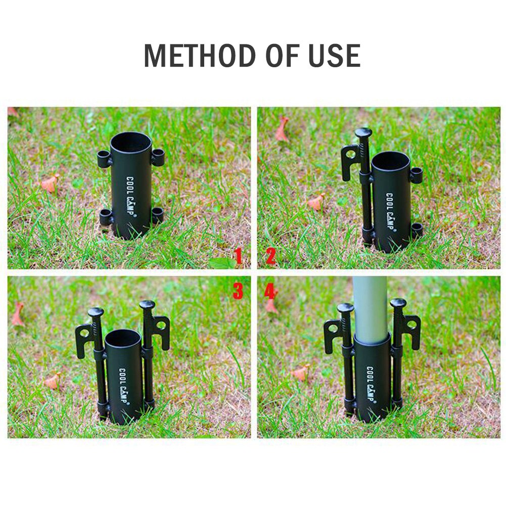 Tent Luifel Vaste Buis Luifel Houder Pole Pijp Winddicht Sky Gordijn Staaf Houder Tent Luifel Accessoires Voor Outdoor Camping