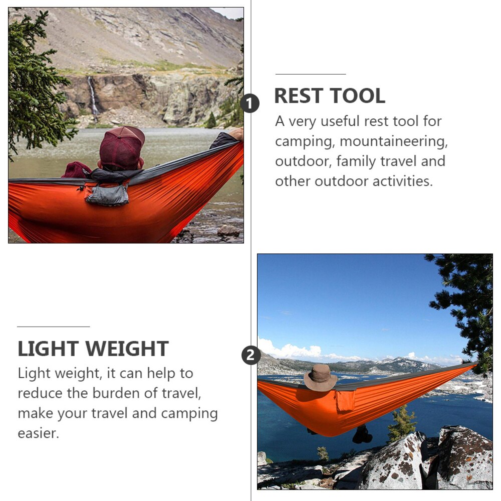 Outdoor Travel Hammock Portable Double Camping Hammock with Tree Straps