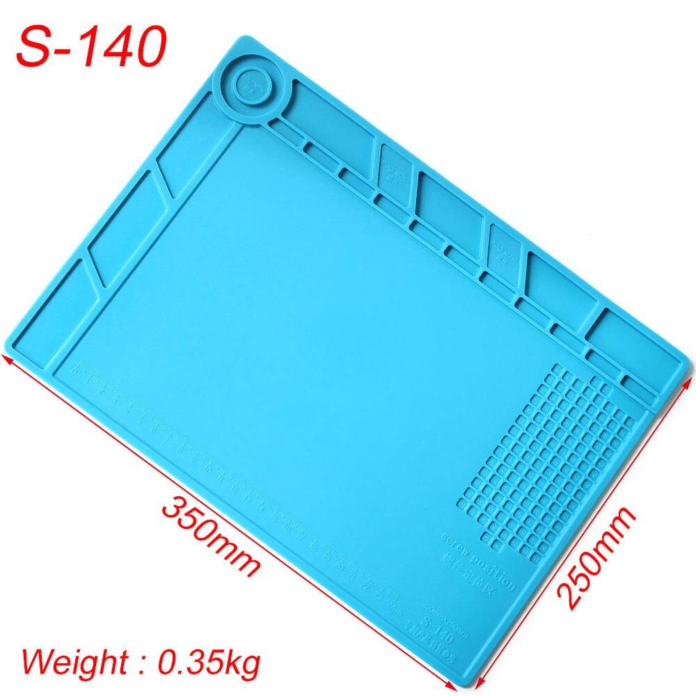 Anti-Static Heat-Resistant Work Table Soldering Station Iron Telephone Computer Repair Anti-Magnetic BGA Insulator Silicon Pad: S140