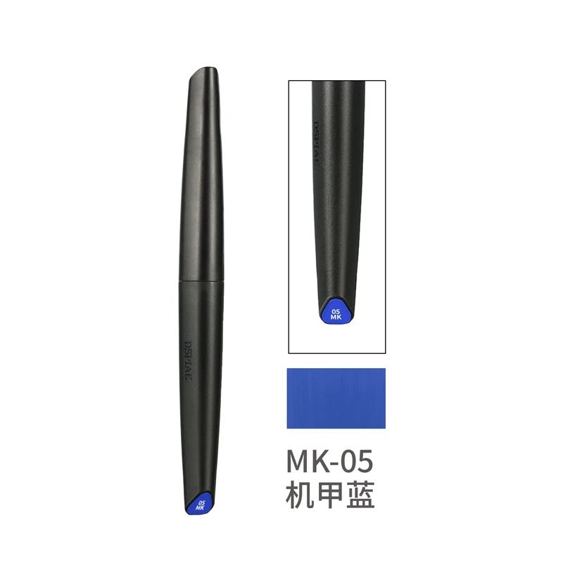 DSPIAE Marker mit weichem Kopf auf Wasserbasis, MK/MKM/MKF-Serie, Basis/Metall/fluoreszierender Farbmarkierungsstift, Pinselmodell-Malstift: Messing