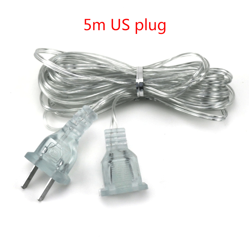 Standard Plug Led Light String 3M 5M Power Extension Cord For EU / US Plug LED Li... – Grandado