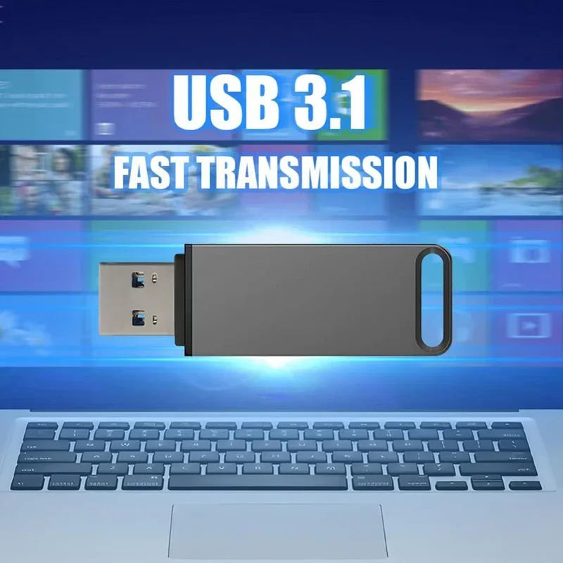 16TB Flash Drive USB3.2 High Speed Transfer Type C U Metal Flash SSD Portable Mini Flash Drive Memory Waterproof U Drive