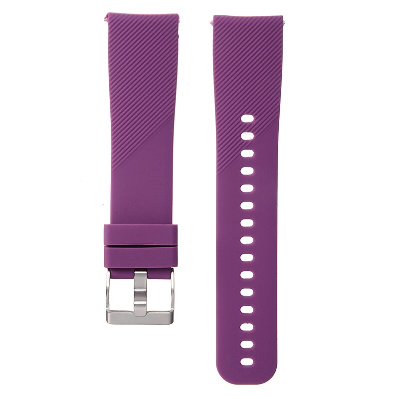 Silicone Replacement Watch Band Strap Bracelet For Garmin Vivoactive 3 For Samsung Gear Sport S4 Replacement Watch Band Strap: Purple