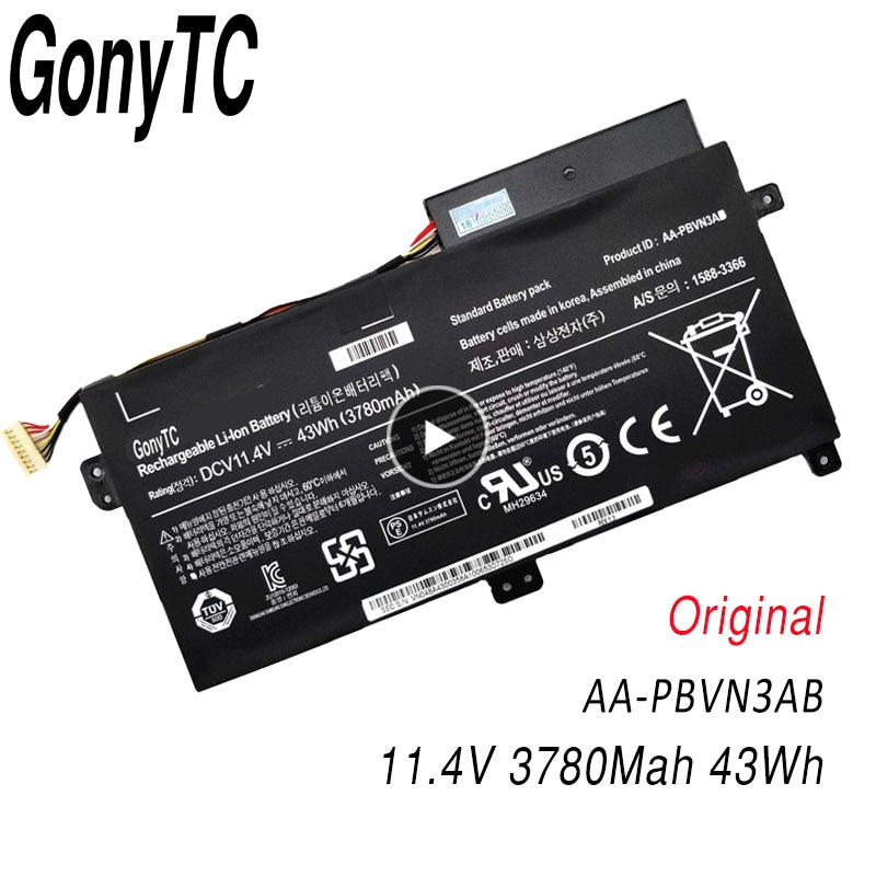 Batería Original de AA-PBVN3AB para ordenador portátil, 11,4 V, para Samsung Np470, NP51OR5E, NP510R5E, Ba43-00358a, NP370R4E, Np510, NP370R5E, NP450r5e