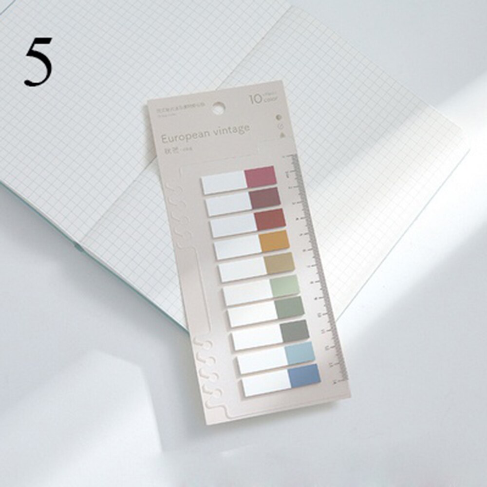 200 Stks/set Huisdier Wateproof Planner Stickers Index Separator Bladwijzer Zelfklevende Briefjes Schoolbenodigdheden: 5