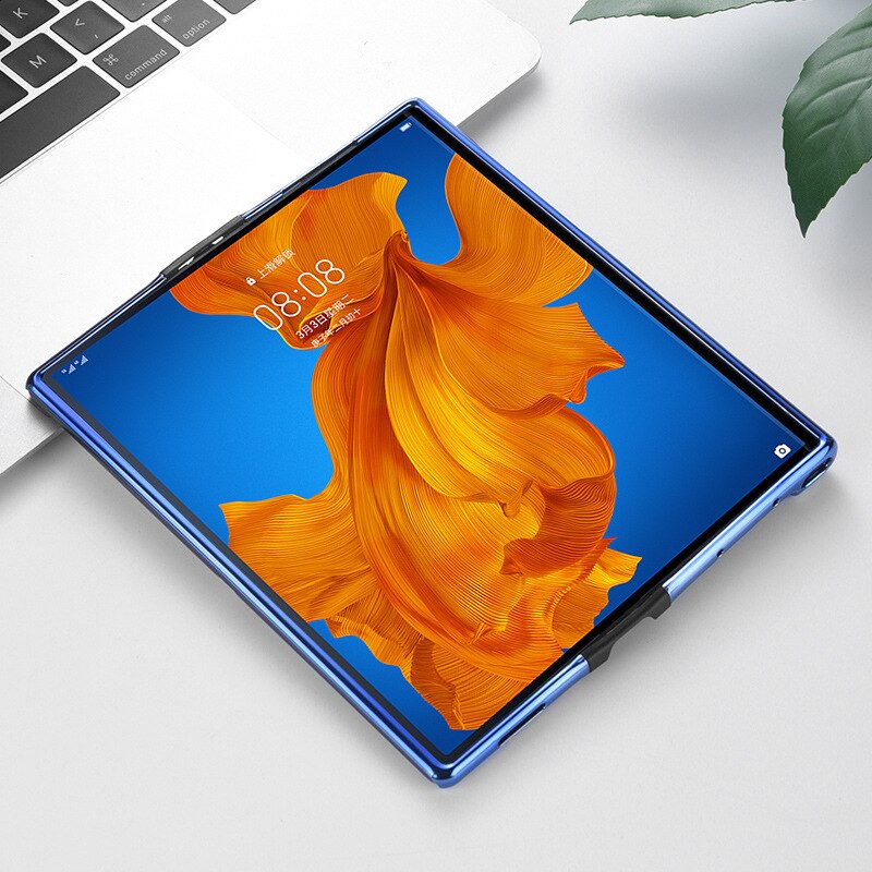 Flexibele, lijmbestendige matex opvouwbare beschermhoes voor huawei matex mobiele telefoon: Voor huawei mate x / Blauw