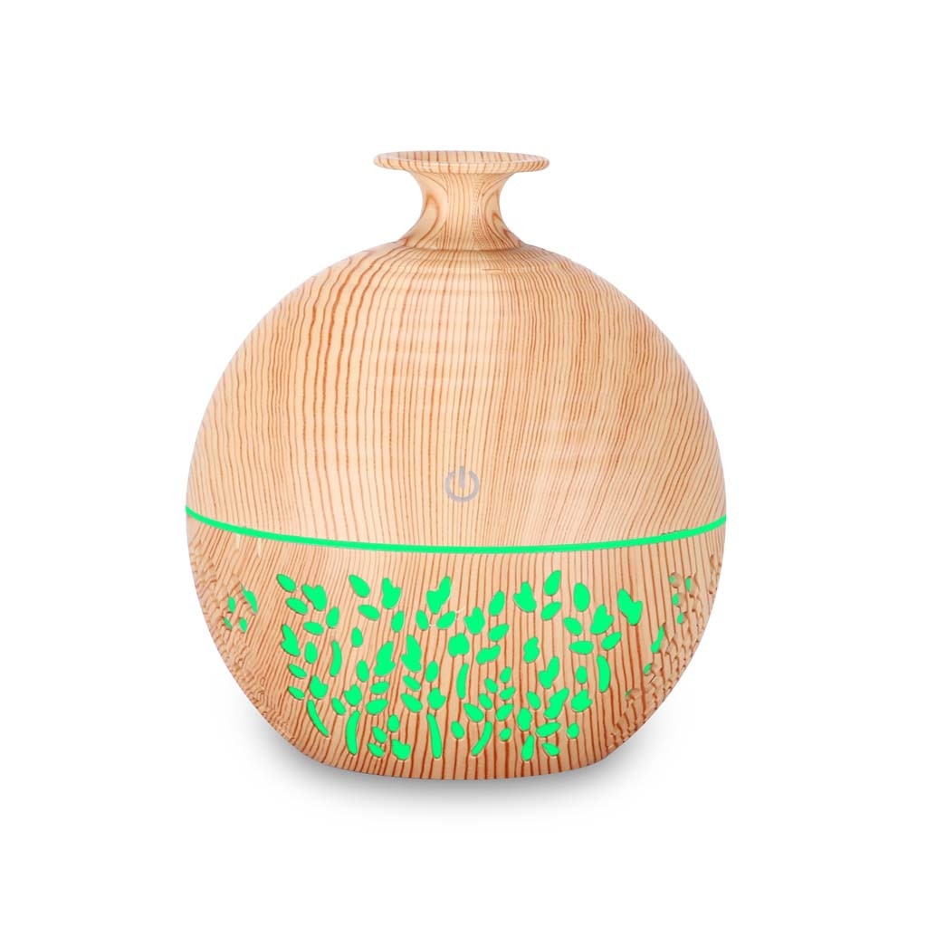 Air Aroma Essential Oil Diffuser Humidifier 7 Color Light LED Aroma Aromatherapy Humidifier Wood Grain Home Office Air Humidify