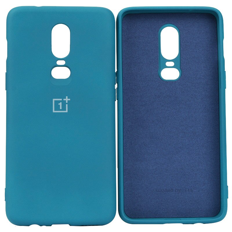 Oneplus 6 6T Case Original Official Silicone Soft Ultrathin Shockproof Full Protective Cover Oneplus One Plus 6 6T Case: For oneplus 6T / Fruit blue