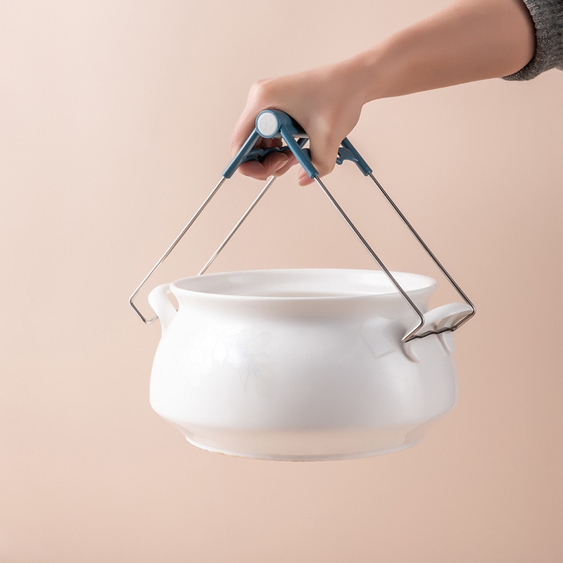Anti-échaudage pince de cuisine outil plaque pince receveur bol pince ménage vapeur pince support de plaque anti-dérapant vapeur
