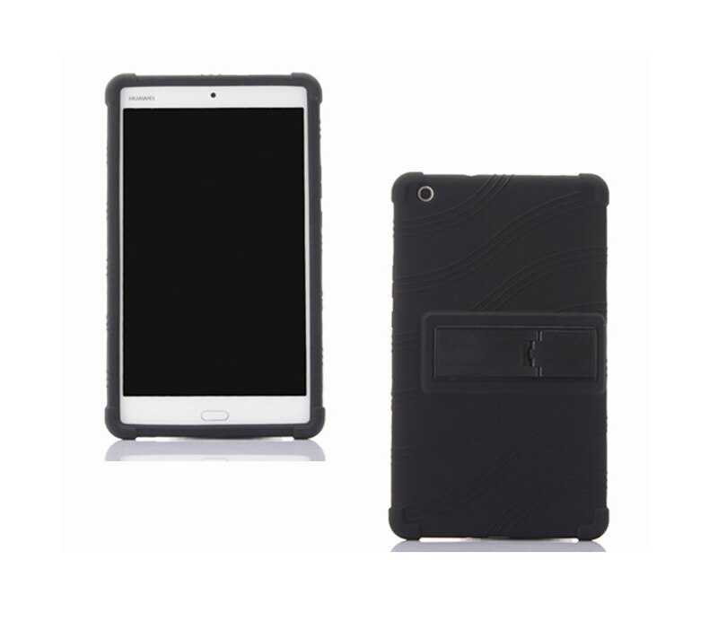 Coque arrière en Silicone souple pour Huawei MediaPad M3 Lite, étui mince pour tablette de 8 pouces, 8.0, CPN-L09, CPN-W09, CPN-AL00: Black