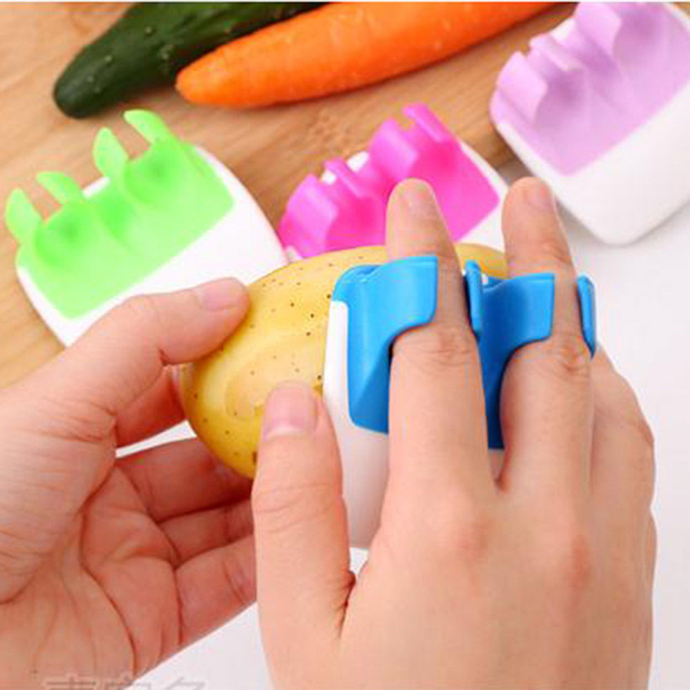 Finger Held Palm Peeler Easy Hold Vegetable Fruit Slicer Kitchen Tool Helper