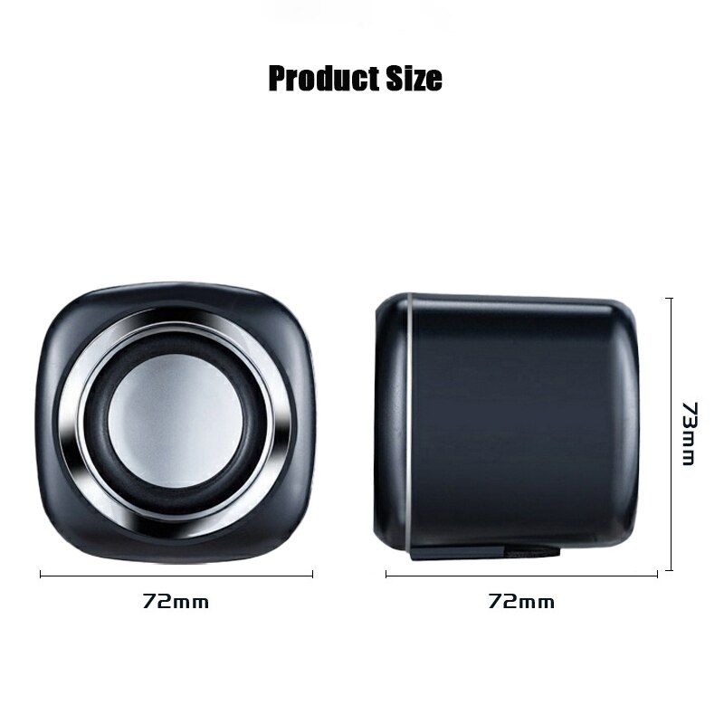 USB Wired Computer Speakers AUX Input Bass Reinforcement Mini Speaker for Laptop Desktop Phone 6W Media Loudspeaker