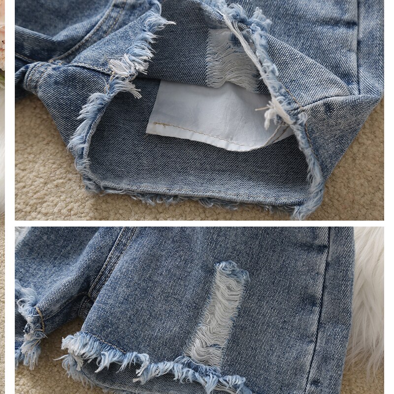 Pantaloncini di jeans per ragazze abbigliamento estate abbigliamento per bambini per adolescenti pantaloncini da scuola Costume abiti 4 5 6 7 8 9 10 11 12 anni