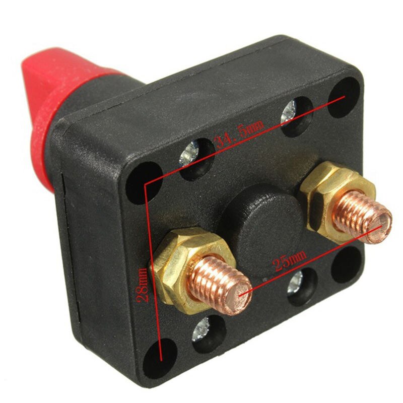 Accuschakelaar, draaischakelaar, stroomonderbreker voor auto, boot, bestelwagen, vrachtwagen, camper, atv, caravan (type  j 1 stuks)
