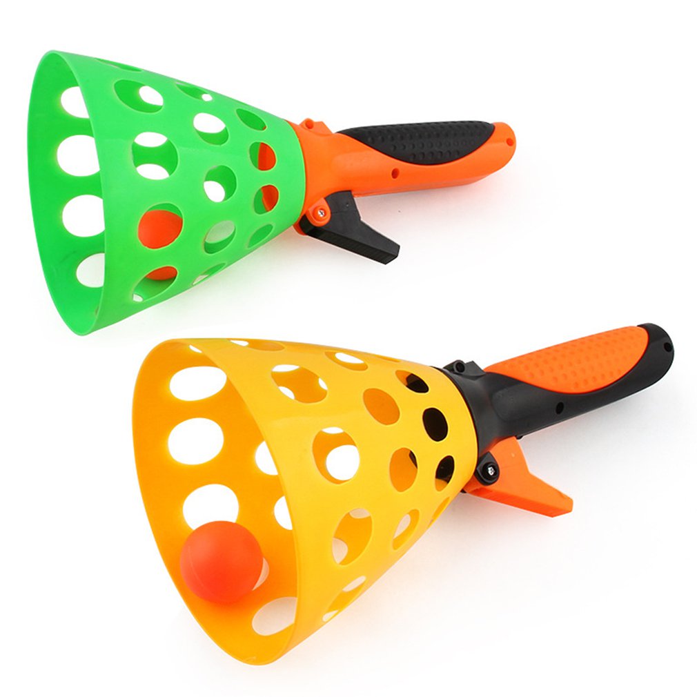 1 Set Parent-child Catapult Table Tennis Launch Ball Perfect Toy For Kids Outdoor Interactive Rubber Balls Ping Pong Balls Toys