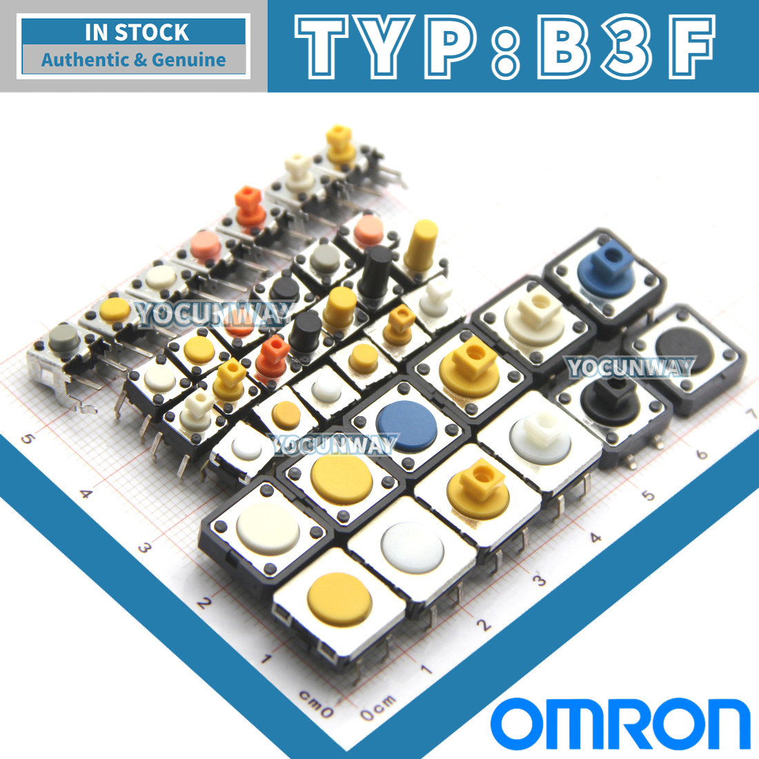 commutateur Tactile OMRON d'origine japonaise B3F-3100 3102 3120 3122 3125 3150 3152 3155 4000 4005 4050 4055 5000 5050