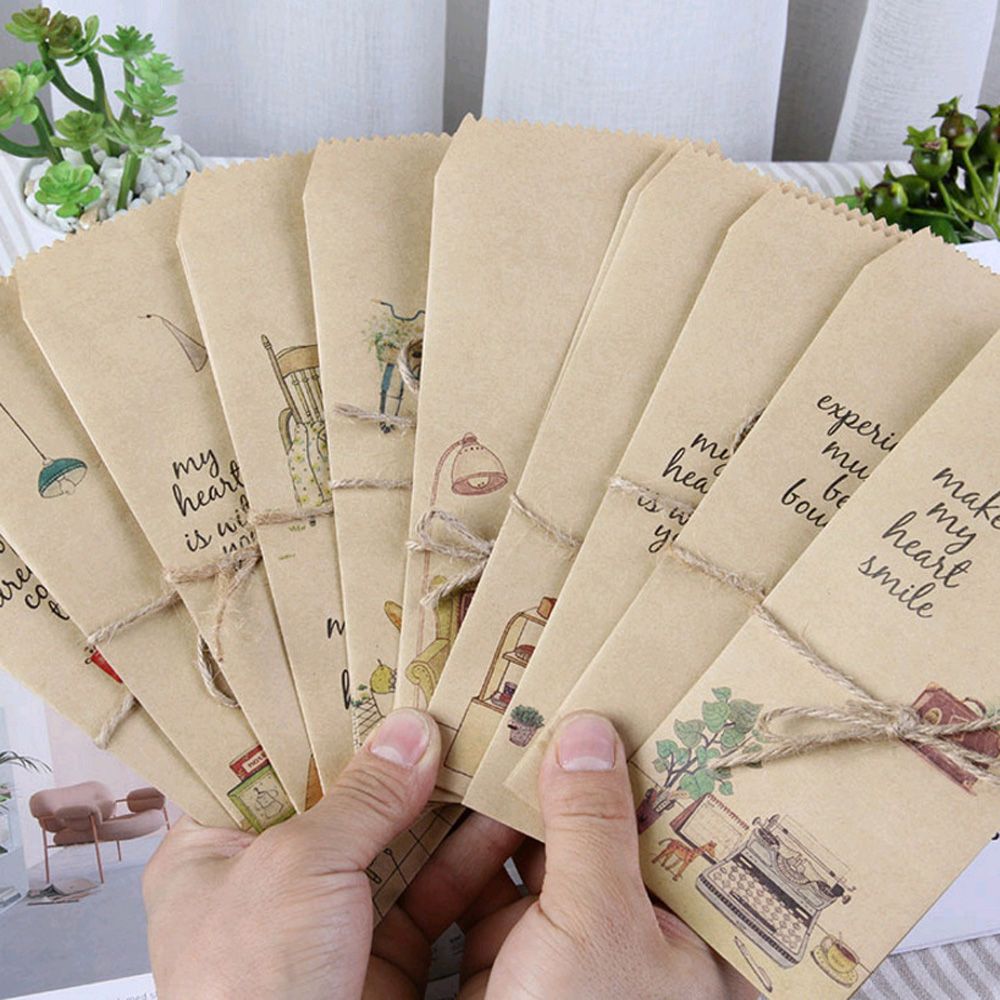 Sobres sencillos para tarjetas postales, bolsa de papel de Tarjeta De Invitación De Boda, cubierta de papel con letras, papelería bonita, suministros de oficina, 25 uds.