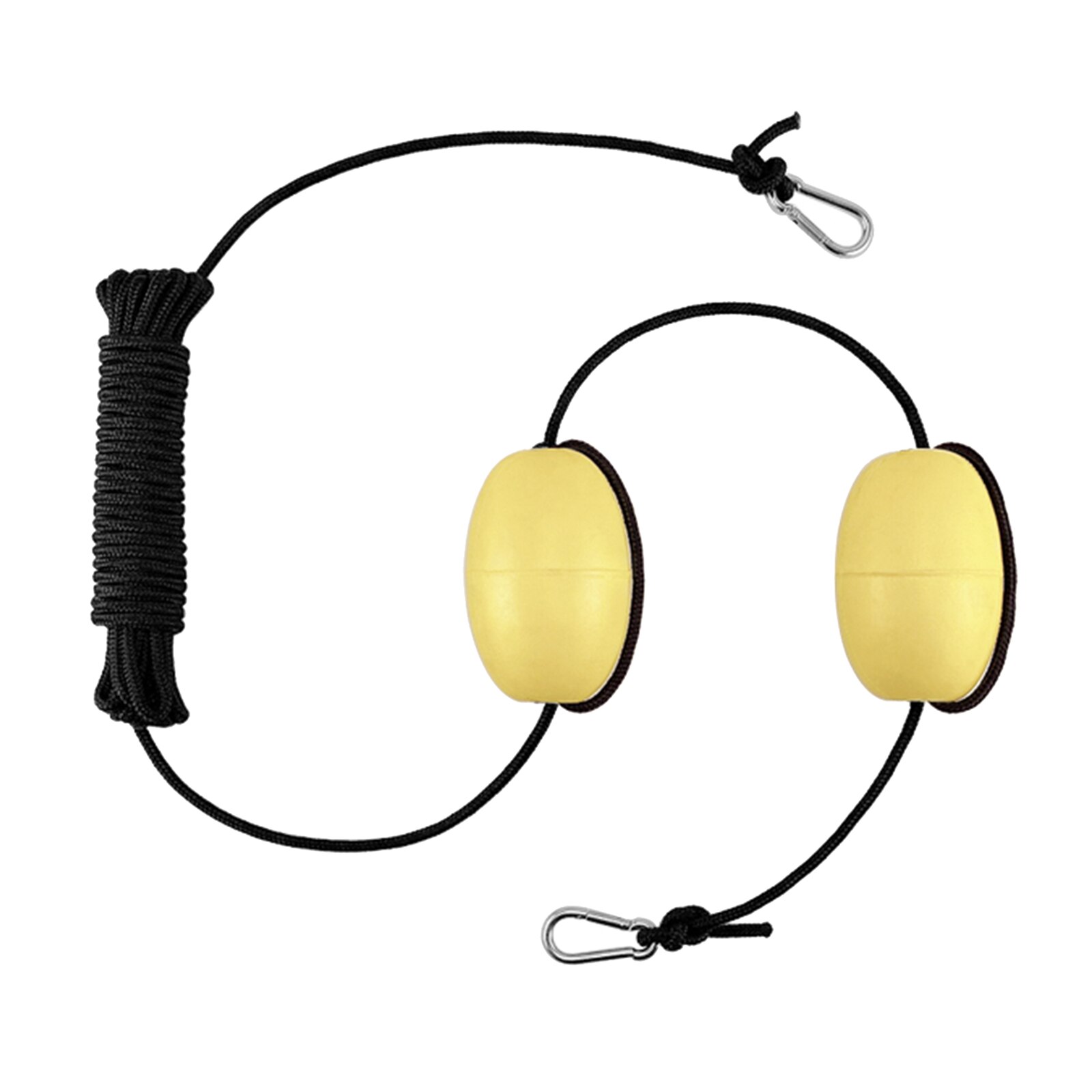 29.86ft Long Nylon Line Throw Rope Buoy Anchor Steel Clips Sea Brake System Boat Kayak Anchor Tow Rope Replaces DIY: Yellow
