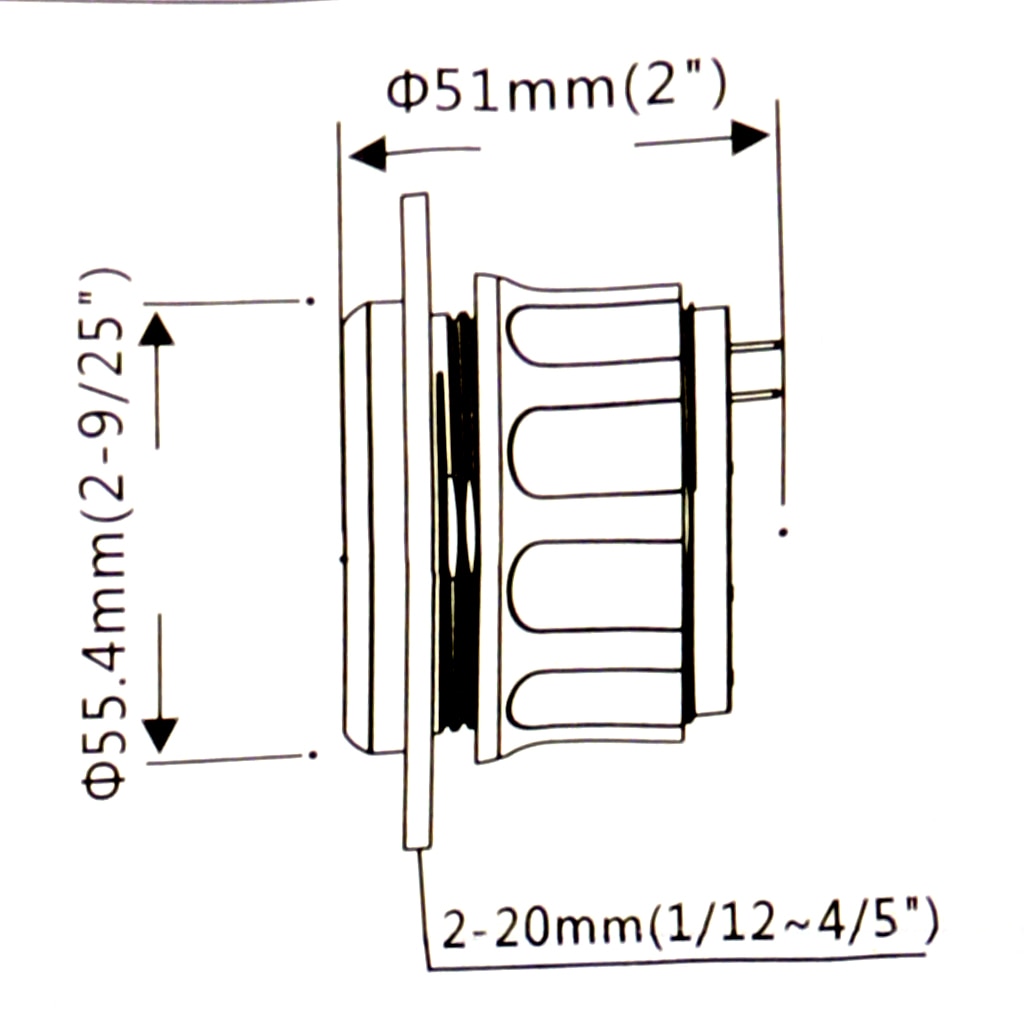 Jauge de niveau de carburant pour bateau, 2 '/52mm, 12V, Kit universel avec capteur et transmetteur