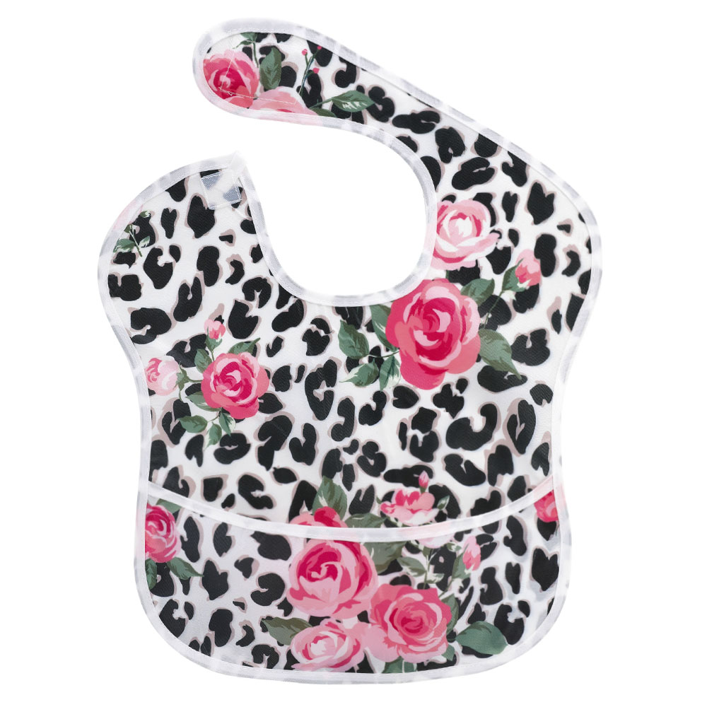 Wasserdicht Baby Lätzchen 100% Polyester TPU Beschichtung Fütterung Lätzchen Waschbar Baby Lätzchen mit Lebensmittel Fänger für Babys: WD0009
