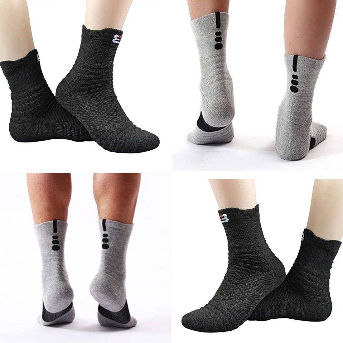 Basketball Sport Socks velonoski Winter Thick Outdoor Sports Fitness Compression Sock Chaussette Homme Sport