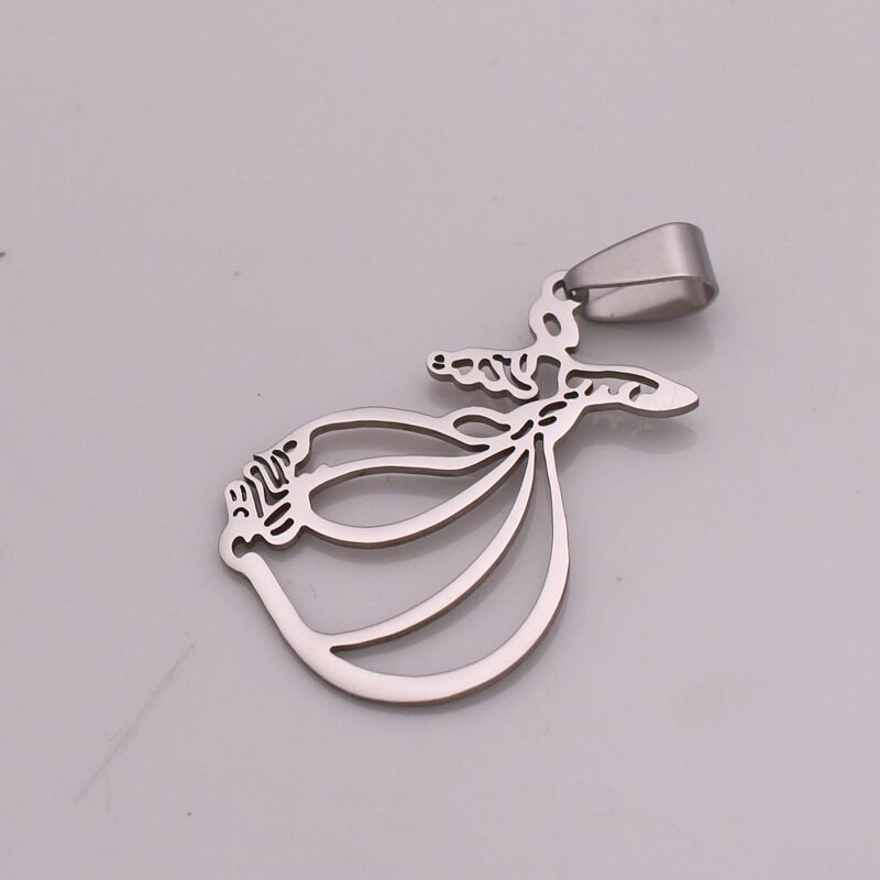 Dervish dance muslim islam turkey stainless steel Pendant necklace
