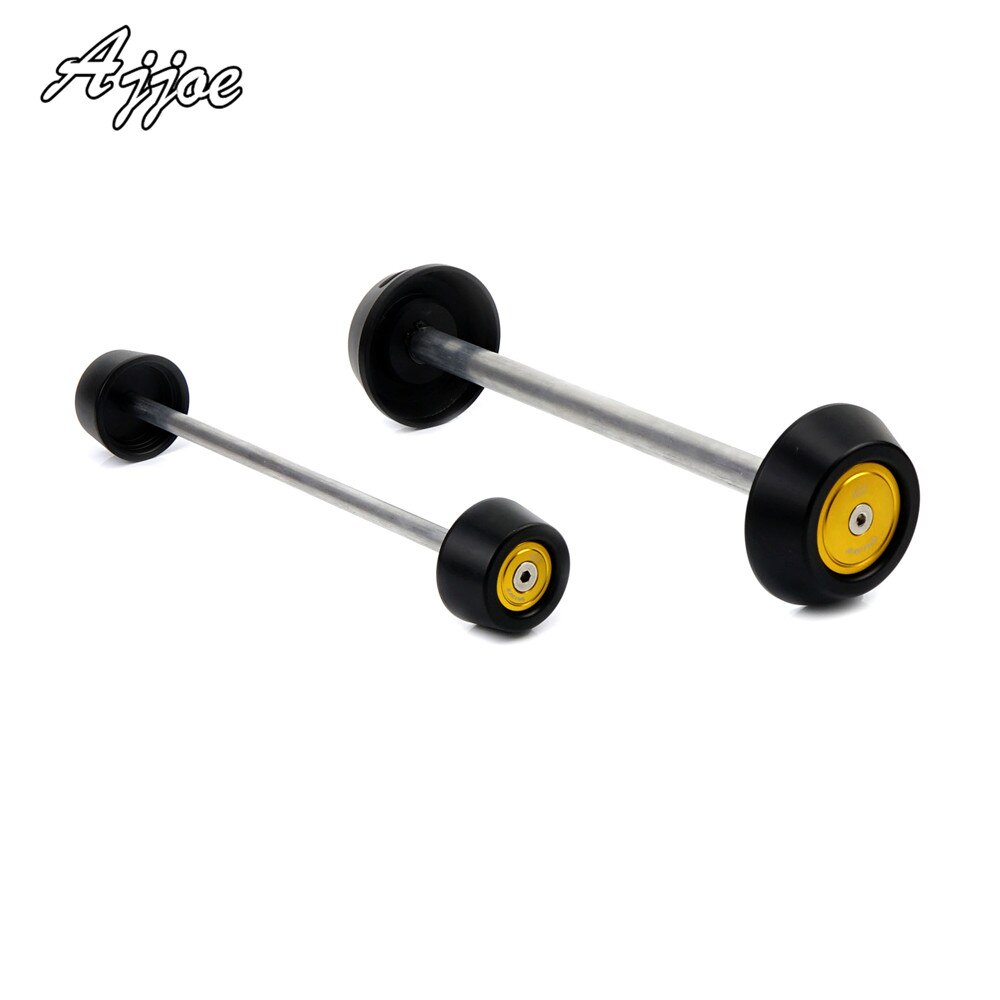 Motor Voor & Achter Vork Wiel Frame Slider Valblokken Voor Ducati Streetfighter 1098 Multistrada 1200 Multistrada 1200S: Front and Rear-Gold