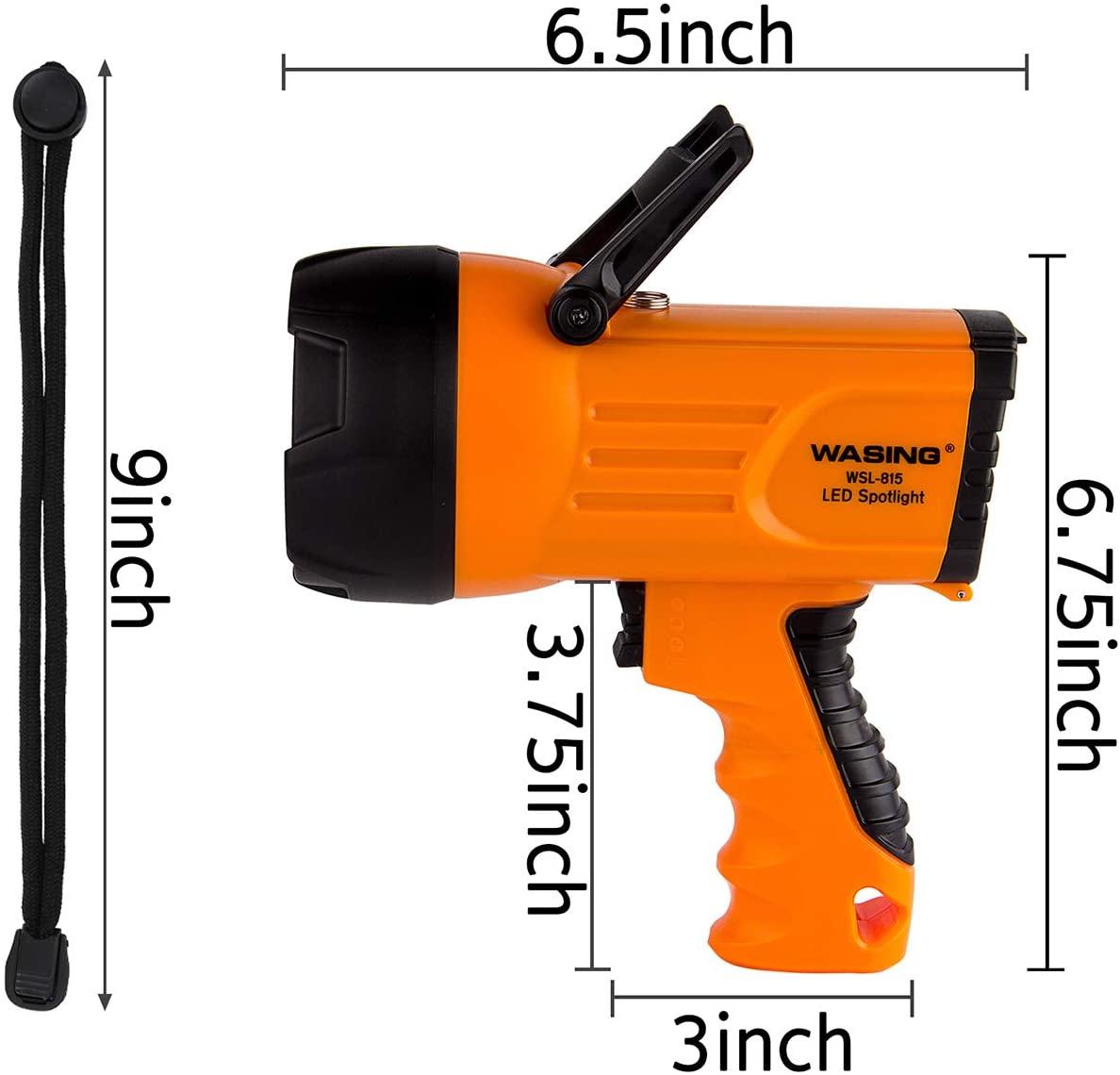 Draagbare schijnwerper led oplaadbare schijnwerper 815 10 watt 1000 lumen draagbare buiten zoeklicht noodwerk zaklamp