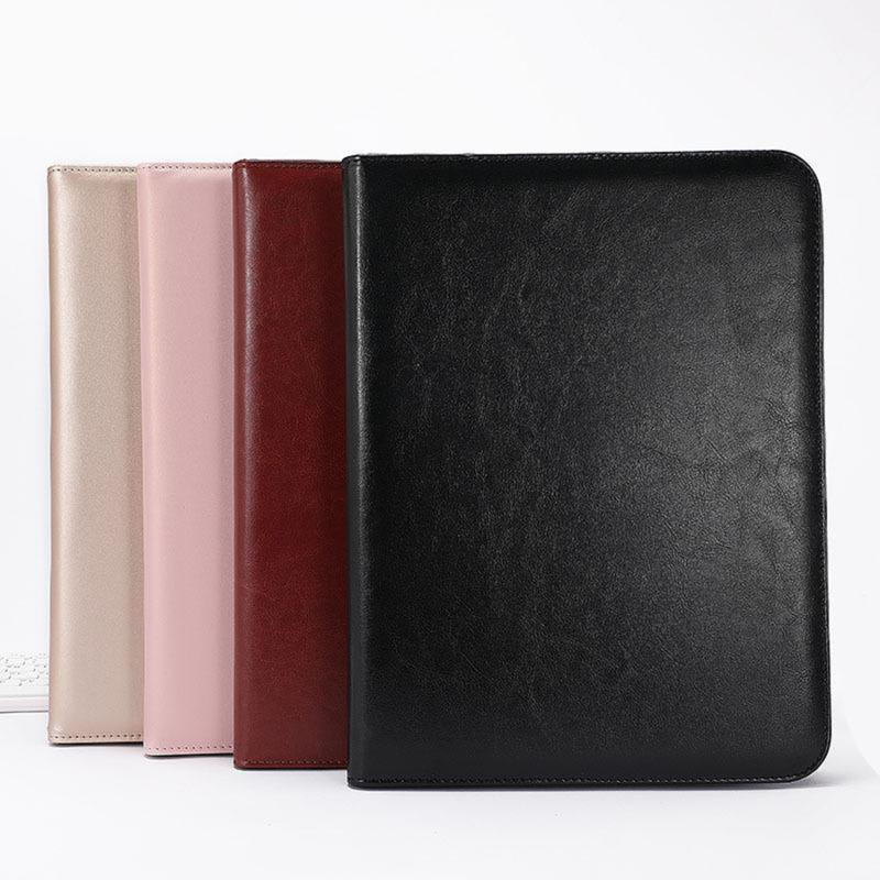 Cartella portadocumenti A4 con manici cartella da lavoro per donna cartella portadocumenti in pelle Pu Organizer per Notebook