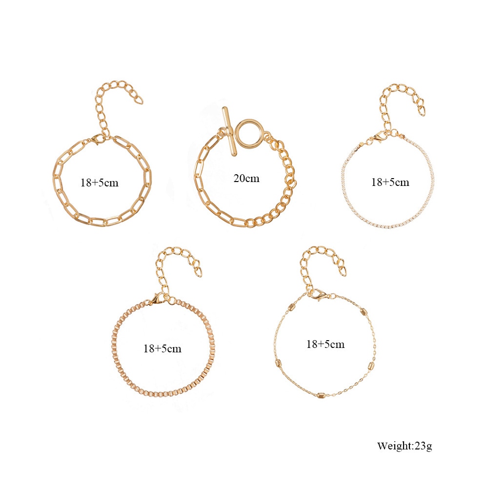 Europese En Amerikaanse Armband Sets Mode Ol Geometrische Ot Gesp Veelzijdige Hand Ornament Accessoires Vrouw Sieraden Vrouwelijke