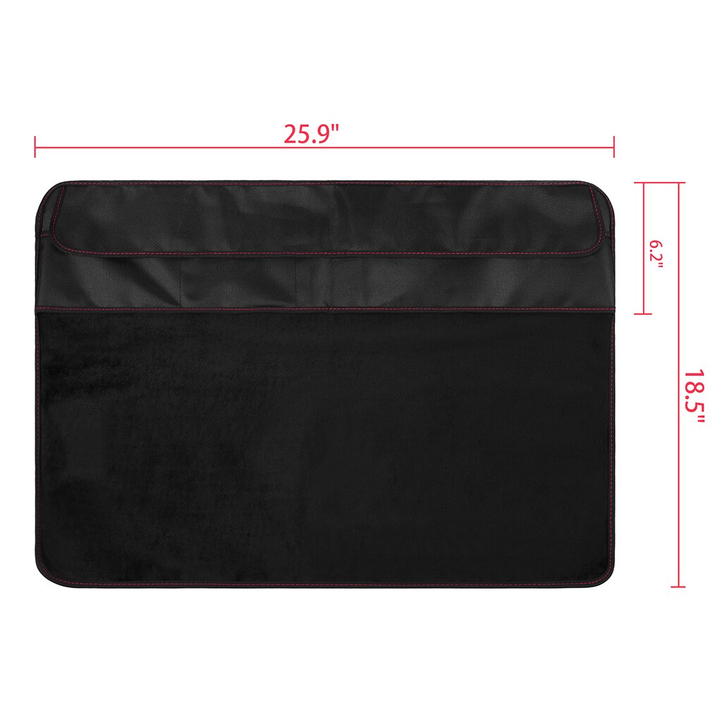 27 tommer sort pu læder computerskærm støvbeskyttelsesbeskytter med indvendigt blødt for til apple imac lcd-skærm  (27 tommer)