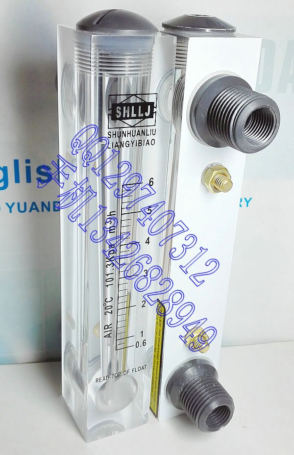 LZM-15 air panel flowmeter 0.6 ~ 6m3/h gas flowmeter