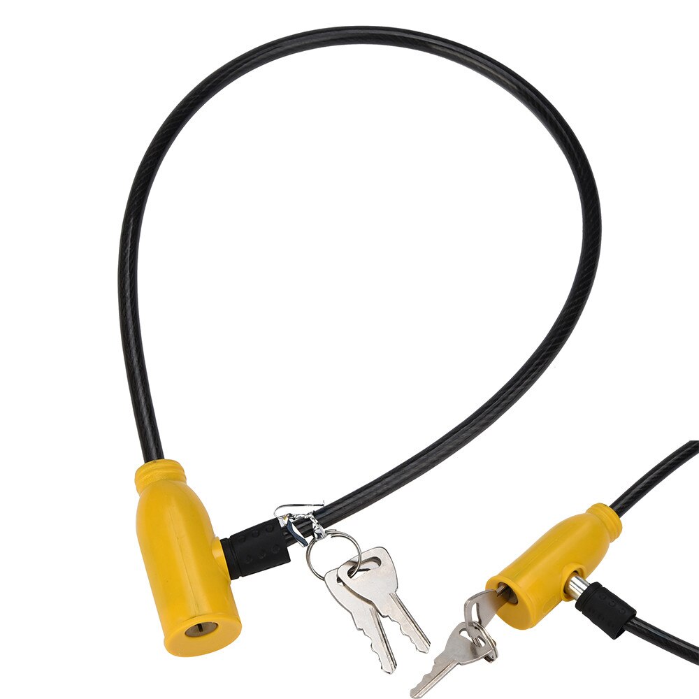 1 pc Cycling 8x640mm Cable Anti-Theft Bike Bicycle Scooter Safety Lock With 2 Keys Steel Wire durable to use fitness bicycle 15