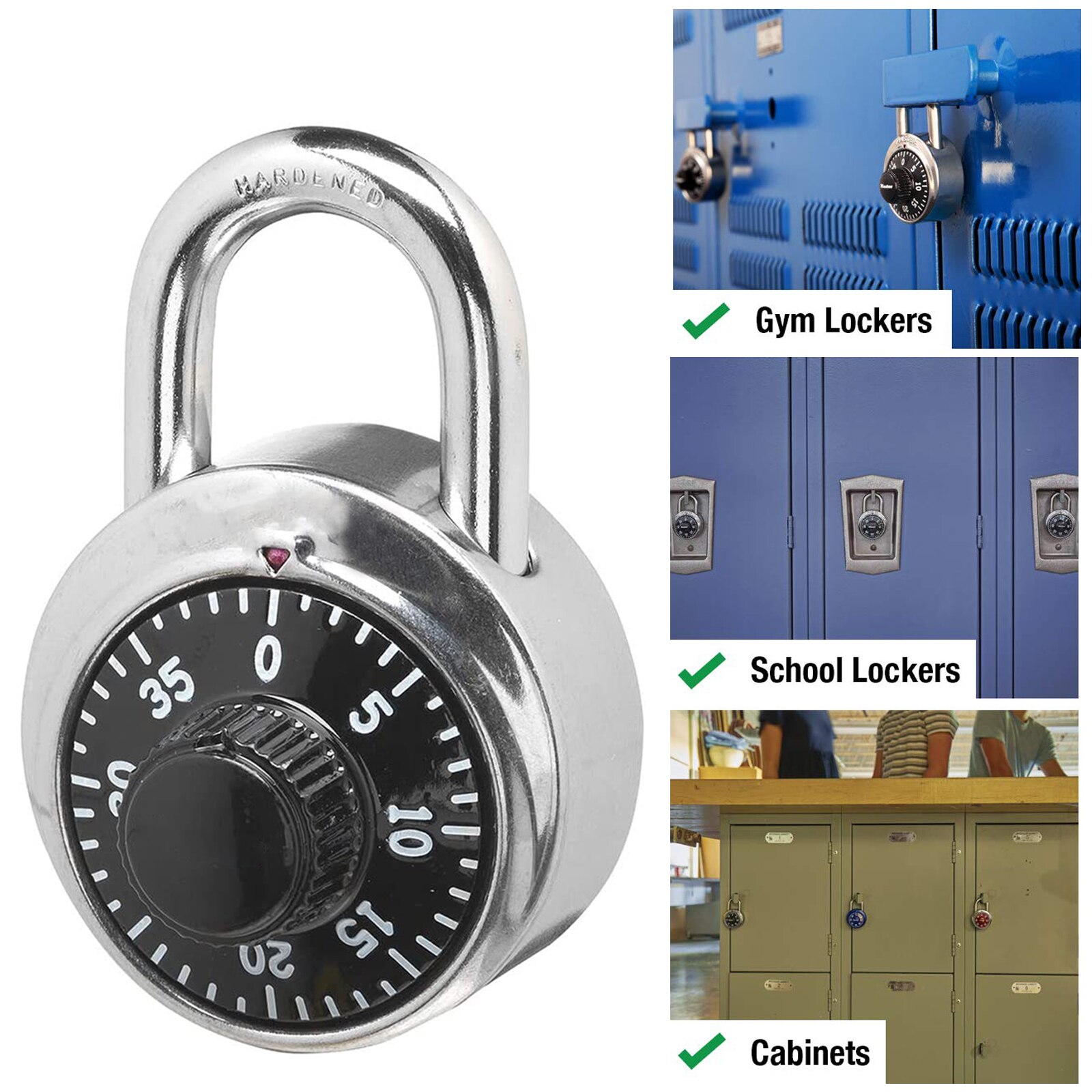 Practical Password Turntable Lock Retro Turntable Metal Mini Keyless Padlock for Safe Deposit Box Drawer Locker